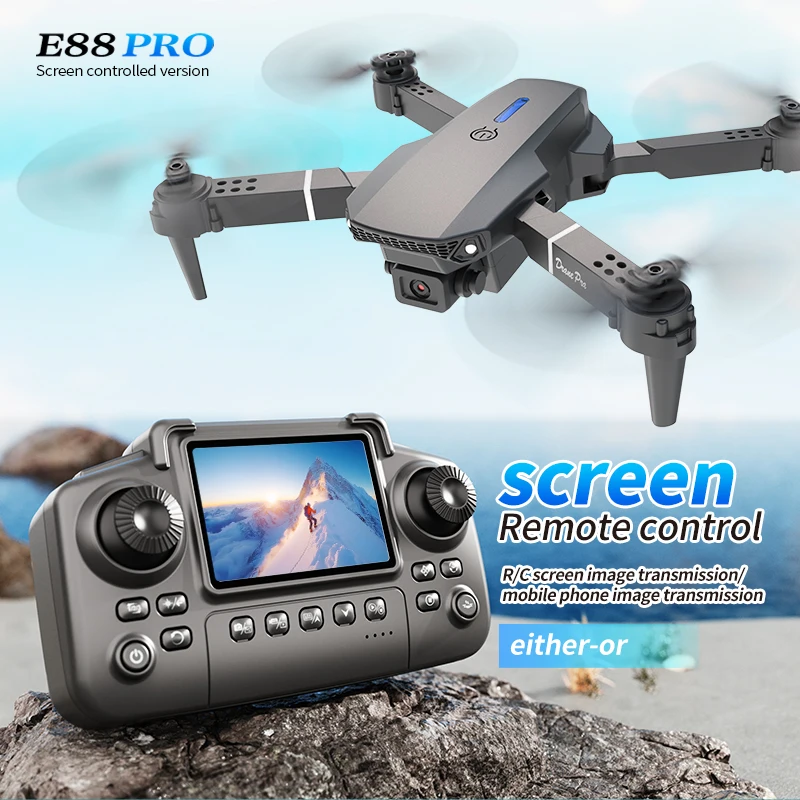 Drone Battery Case - โดรนรุ่น Professional E88 PRO พร้อมหน้าจอ กล้อง