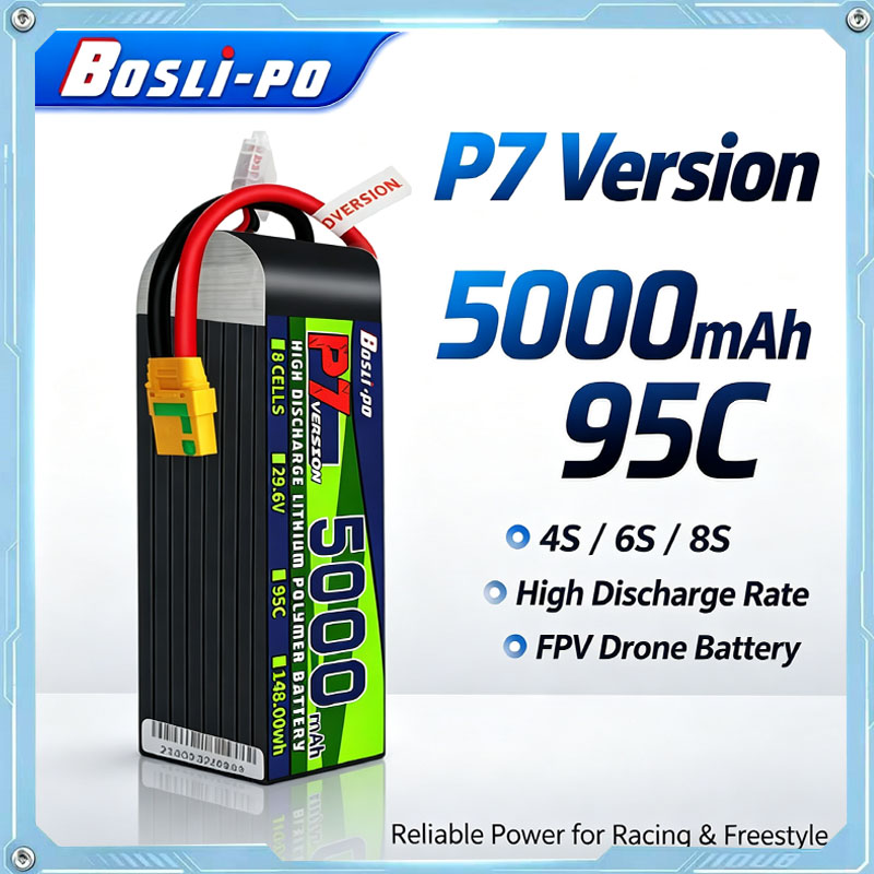Drone Battery 6S - แบตเตอรี่ Boslipo P7 รุ่น 5000mAh 95C