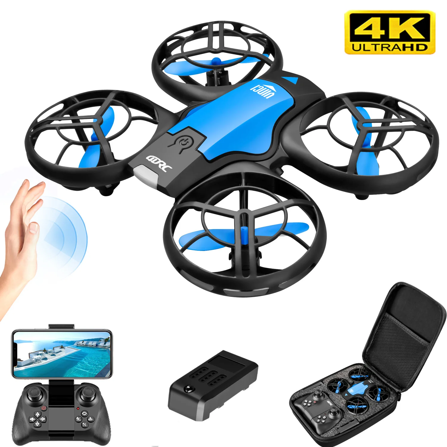 โดรน V8 รุ่นใหม่ขนาดเล็ก 4K ระ - Drone Battery Box บทวิจารณ์และราคา