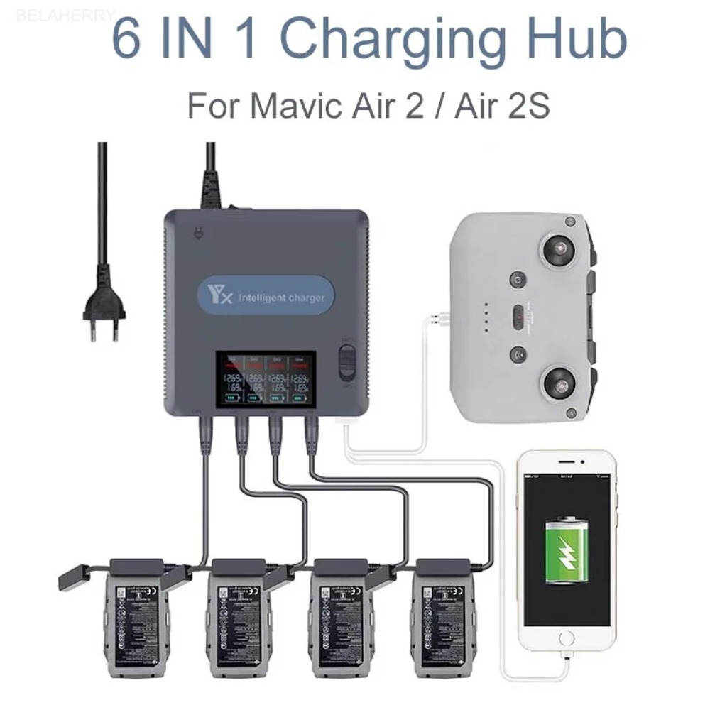 เครื่องชาร์จแบตเตอรี่ดิจิตอล 6 - Drone Battery Smart บทวิจารณ์และราคา