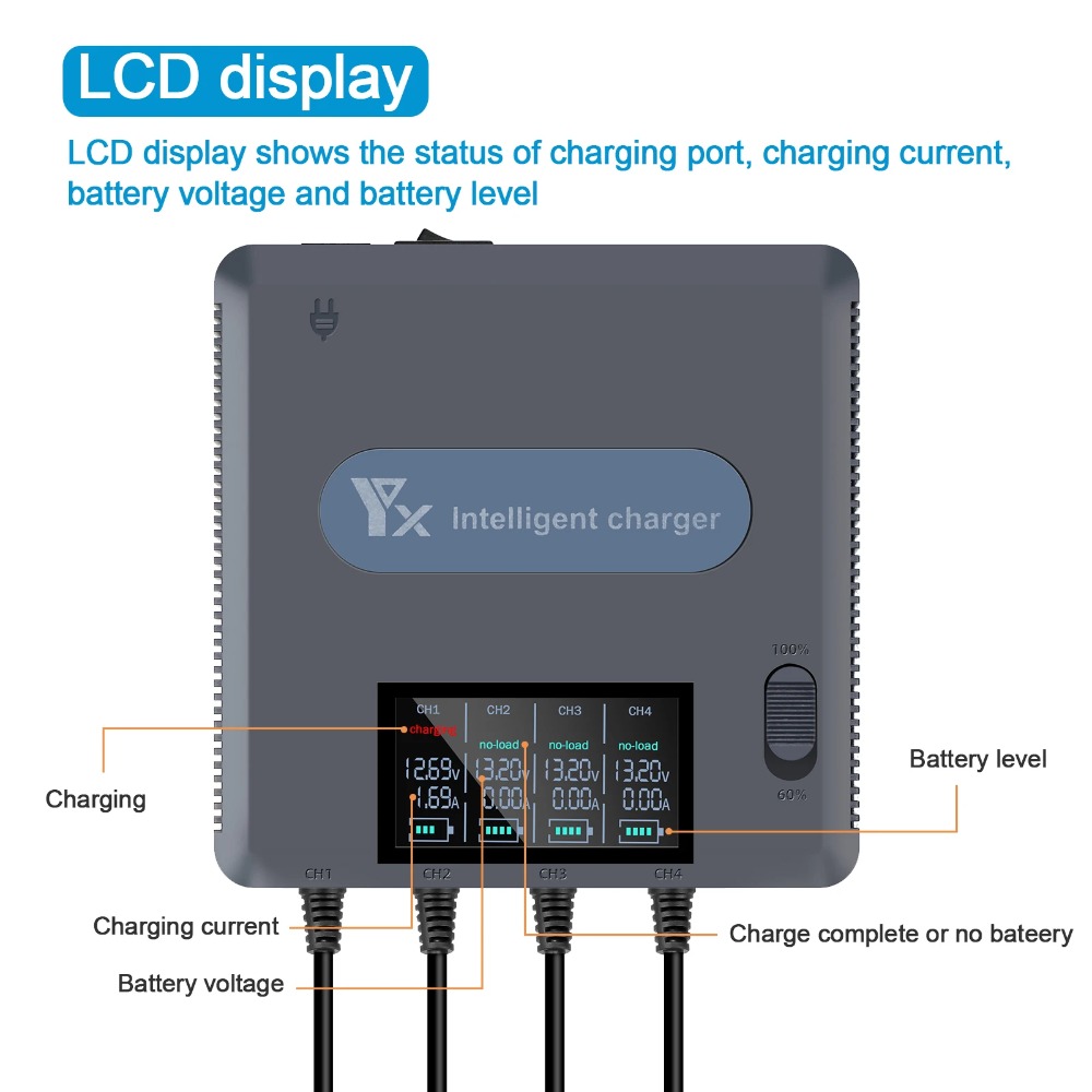 เครื่องชาร์จแบตเตอรี่ดิจิตอล 6 - Drone Battery Smart บทวิจารณ์และราคา