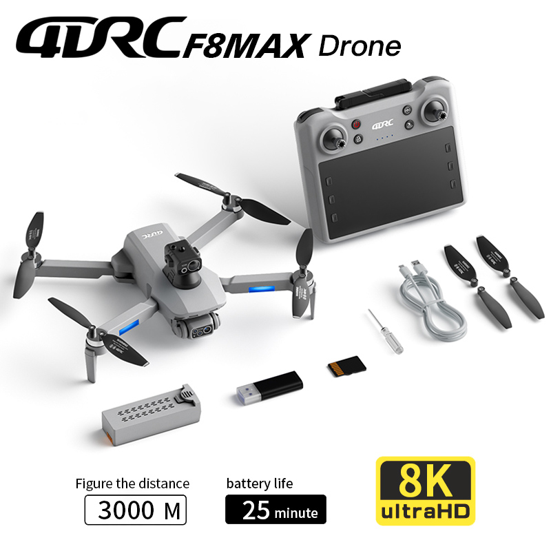 โดรน F8 MAX GPS ระดับมืออาชีพ  - Drone Battery Case บทวิจารณ์และราคา
